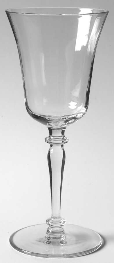 2011 Clear (Optic) Water Goblet by Glastonbury - Lotus-1