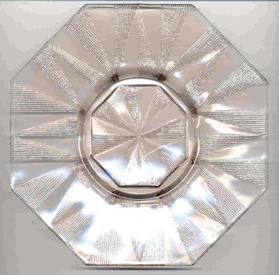 Tricia Clear Luncheon Plate by Unknown Manufacturer-1