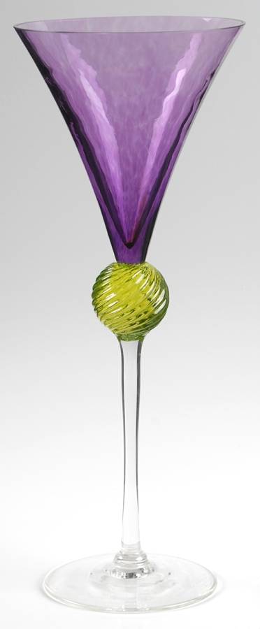 Tribeca Amethyst and Lime Water Goblet by Union Street-1