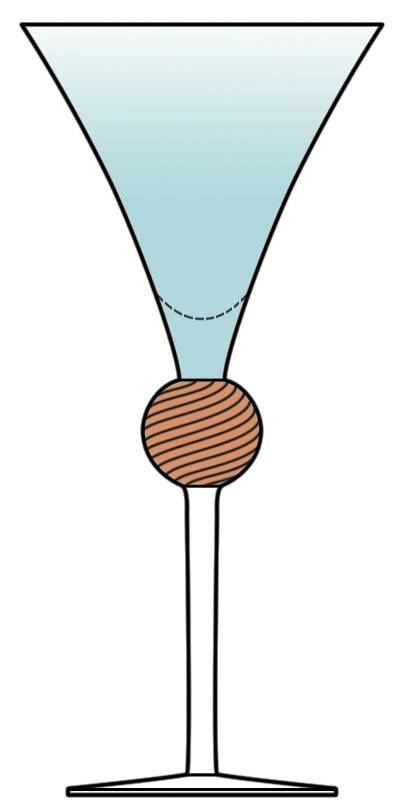 Tribeca Turquoise and Amethyst Water Goblet by Union Street-1