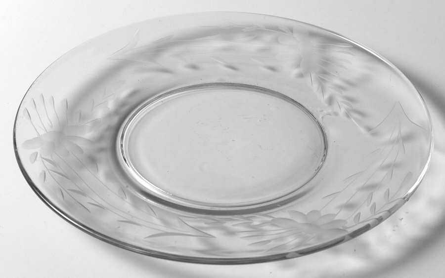 UNK201 Reverse Cut Bread & Butter Plate by Unknown Manufacturer-1