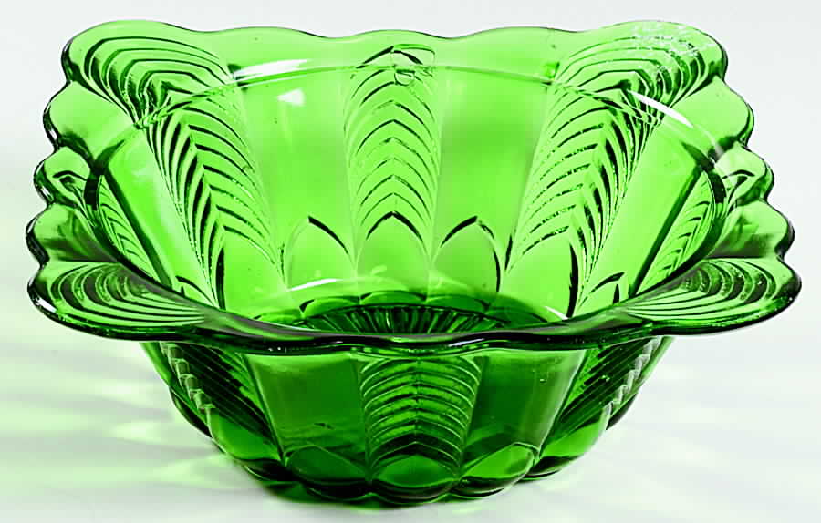 Florida Green 9" Round Bowl by US Glass-1