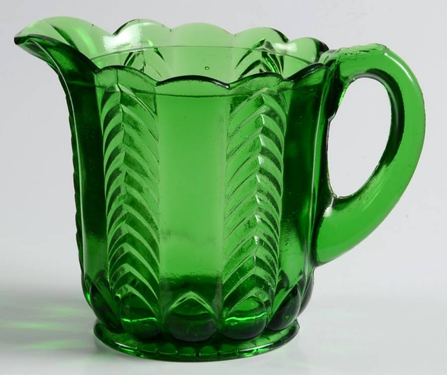 Florida Green Creamer by US Glass-1