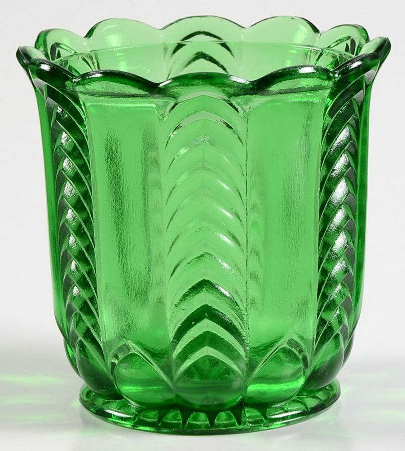Florida Green Open Spooner by US Glass-1