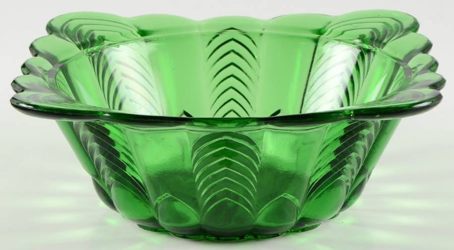 Florida Green 7" Round Bowl by US Glass-1