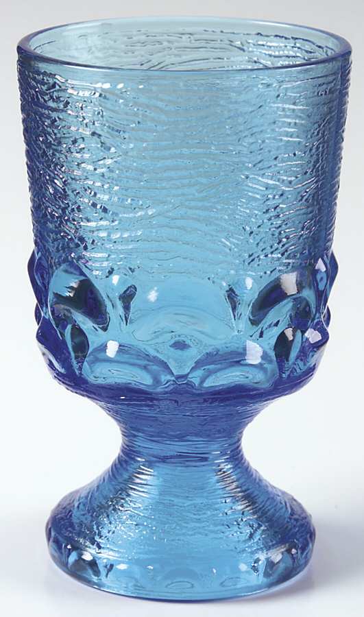 Monterey Blue Wine Glass by Brockway Glass Co.-1