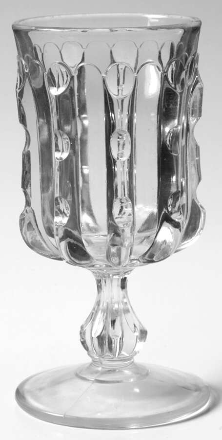 Broken Column Clear Water Goblet by US Glass-1