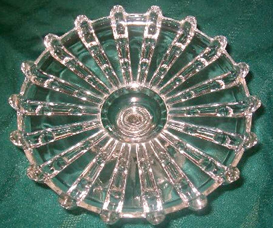 Broken Column Clear 10" Diameter Pedestal Cake Stand No Dome by US Glass-1