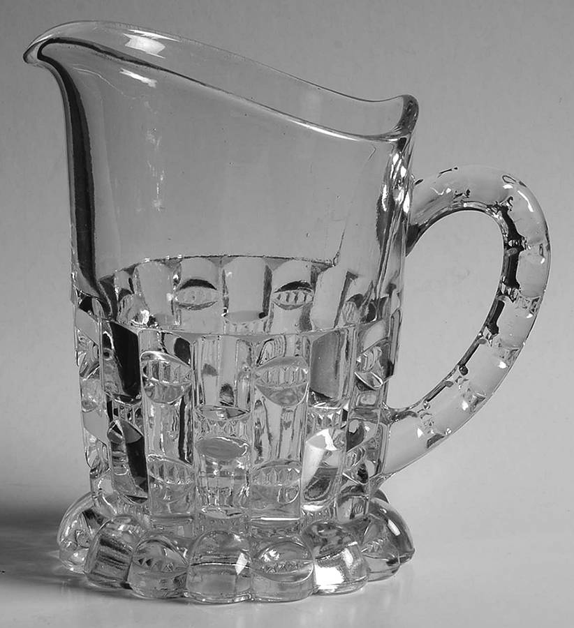 Broken Column Clear Creamer by US Glass-1