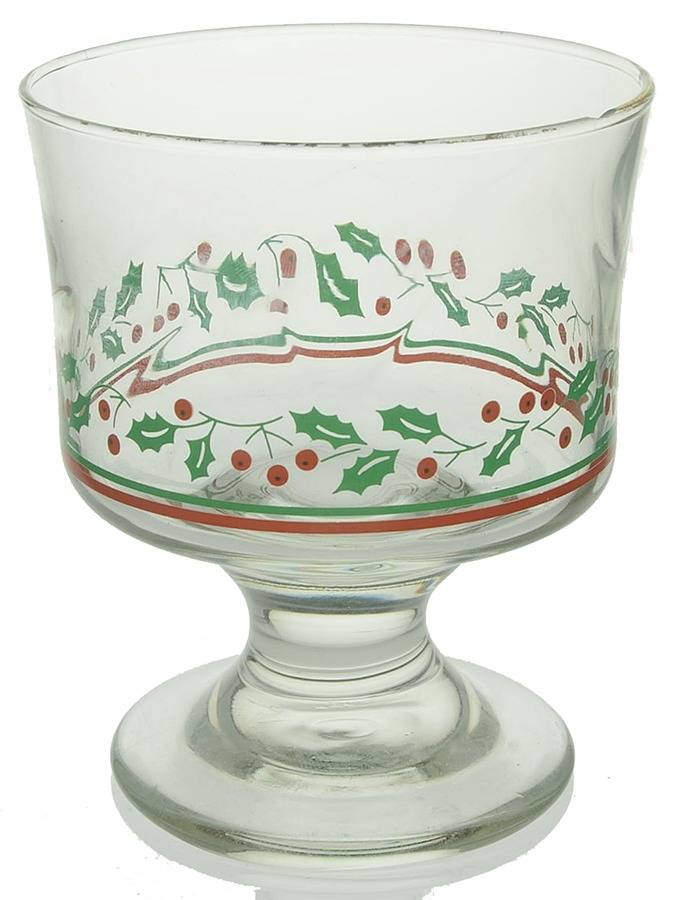 Christmas Collection Champagne/Tall Sherbet by Arby's Glassware-1