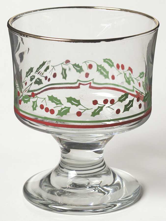 Christmas Collection Champagne/Tall Sherbet by Arby's Glassware-1