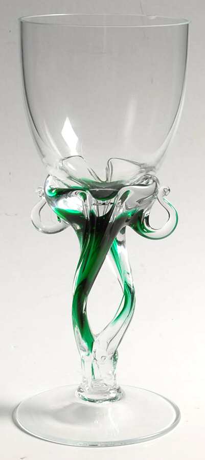 AC21 (Various color stems) Water Goblet by Alicja Crystal-1