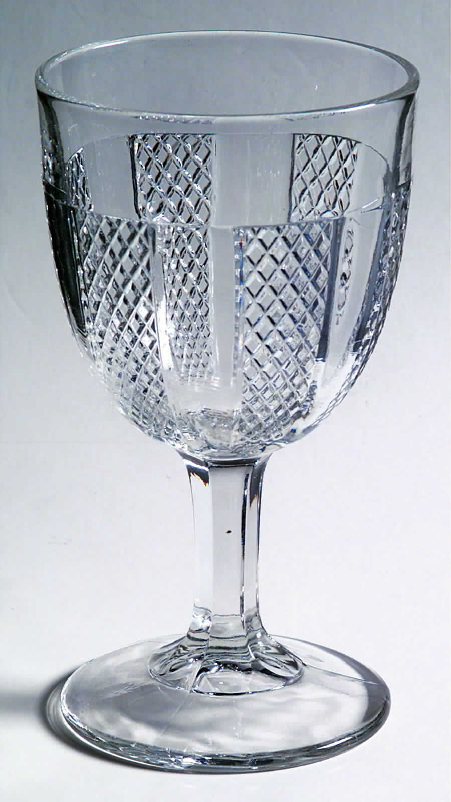 Flat Diamond Water Goblet by US Glass-1