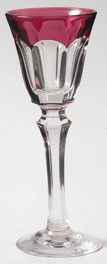 UNK1280 Red Cordial Glass by Unknown Manufacturer-1