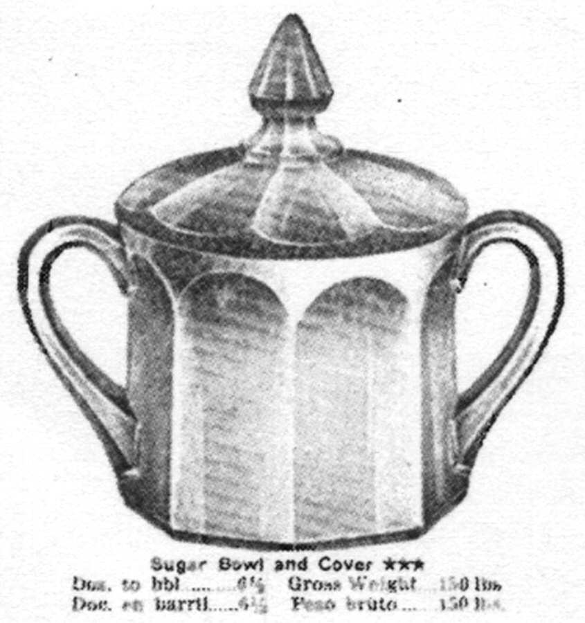 Colonis Sugar Bowl & Lid by US Glass-1