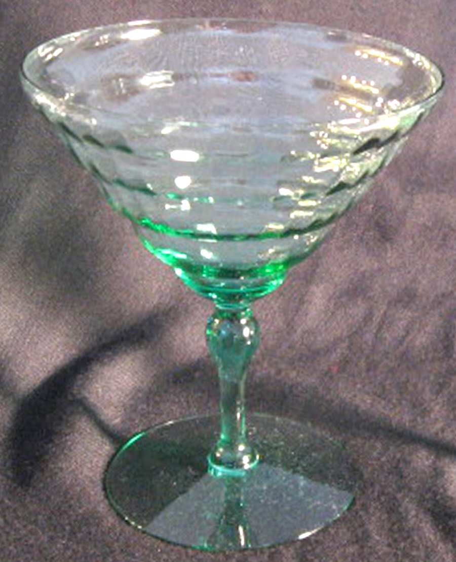 Cambodia Aqua Green Champagne/Tall Sherbet by Utility Glass-1