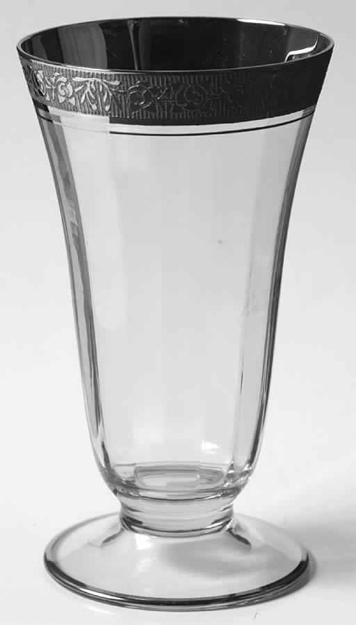 Rambler Rose Clear (Stem 14196, Platinum Encrusted) Iced Tea by Tiffin-Franciscan-1