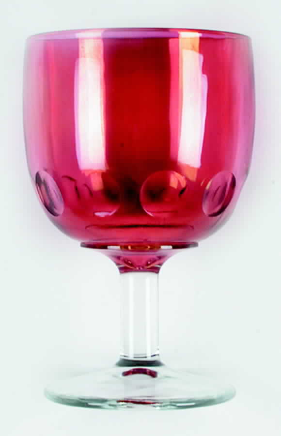 Btc8 Ruby-Clear Water Goblet by Bartlett Collins-1