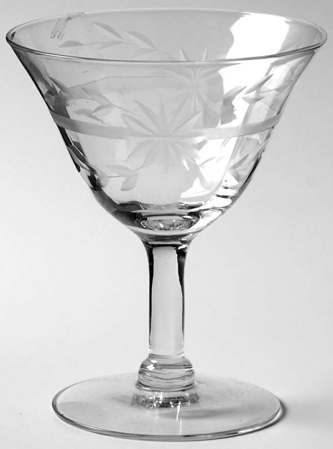 UNK458 Clear Low Sherbet by Unknown Manufacturer-1