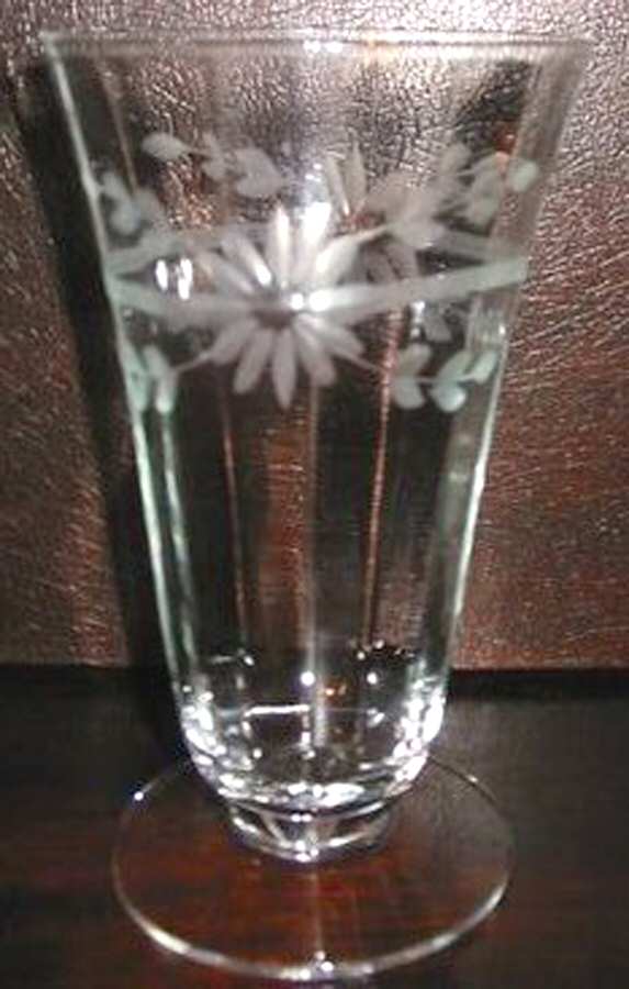 UNK458 Clear Footed Tumbler by Unknown Manufacturer-1