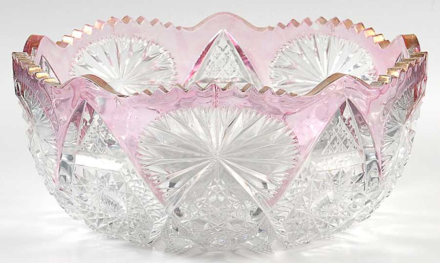 U.S. Regal Ruby Flash 8" Round Bowl by US Glass-1