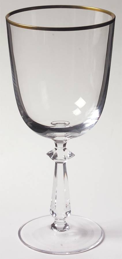 UNK1775 (Gold) Water Goblet by Unknown Manufacturer-1