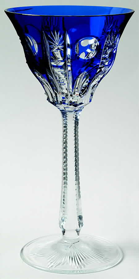 UNK1815 Cobalt Blue Water Goblet by Unknown Manufacturer-1