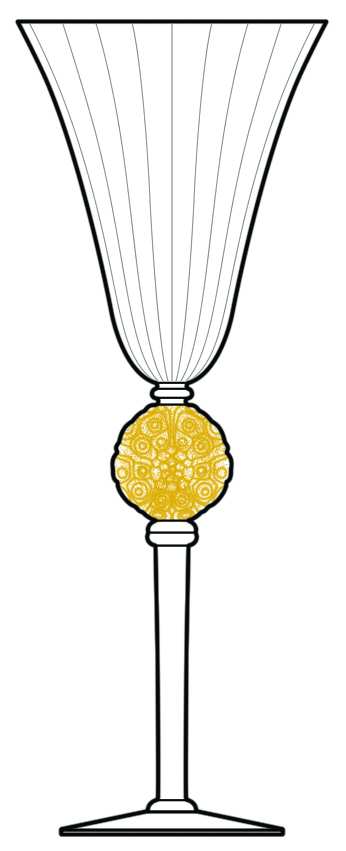 Barcelona Gold Water Goblet by Union Street-1