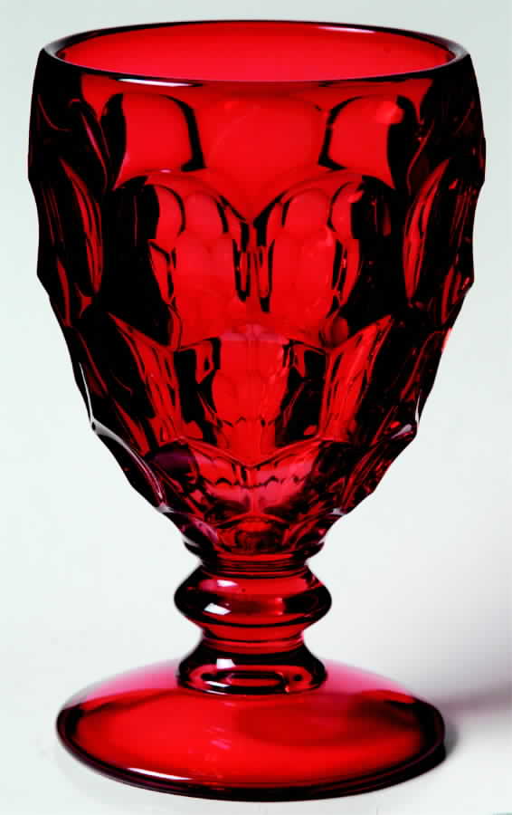 Georgian Ruby Water Goblet by Unknown Manufacturer-1