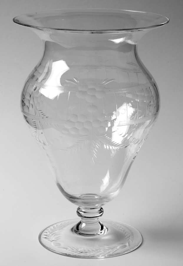 UNK2025 7" Footed Vase by Unknown Manufacturer-1