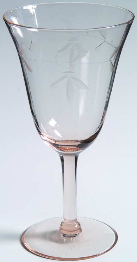 UNK2058 Pink Water Goblet by Unknown Manufacturer-1