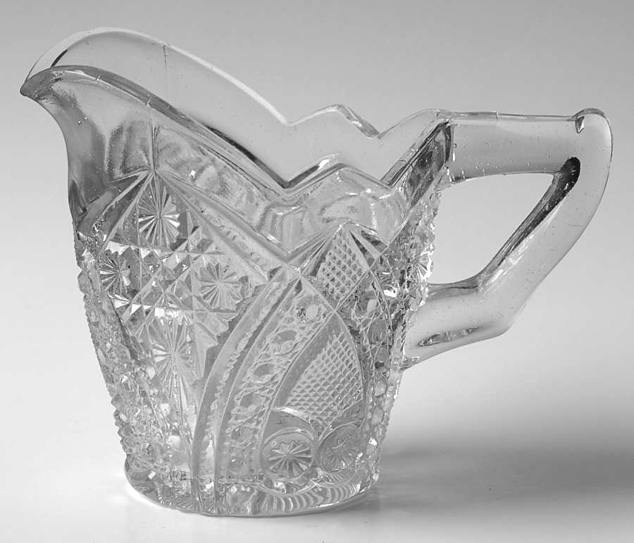 Cane Horseshoe Creamer by US Glass-1