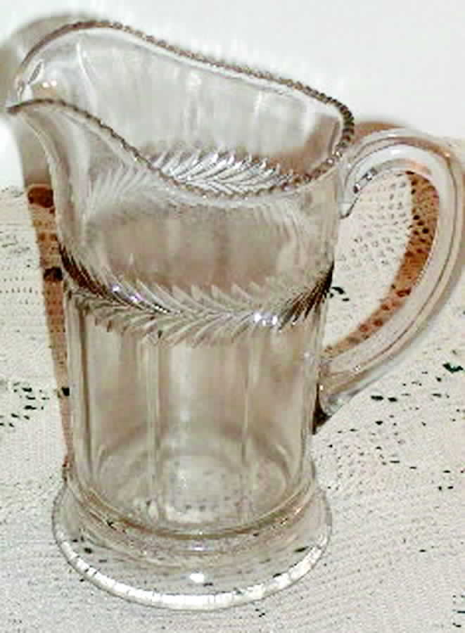 Feather Band Creamer by US Glass-1