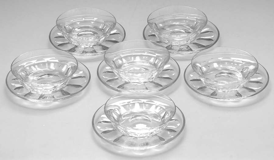 UNK2252 (Set of 6) Finger Bowls & Underplates by Unknown Manufacturer-1