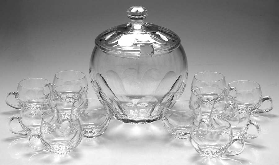 UNK2252 (14 Piece) Punch Set (Punch Bowl & Lid,12 Cups) by Unknown Manufacturer-1