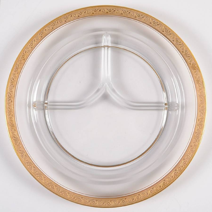 UNK2283 11" 3 Part Round Relish by Unknown Manufacturer-1
