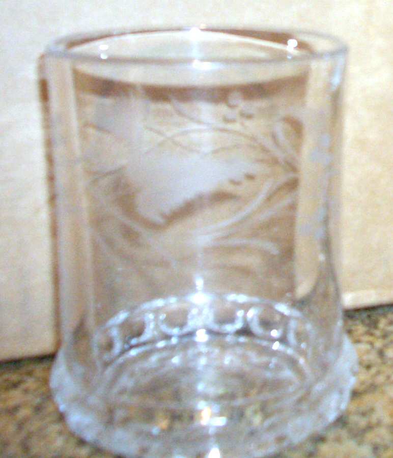 Dakota Cut Fern Berries Flat Tumbler by US Glass-1