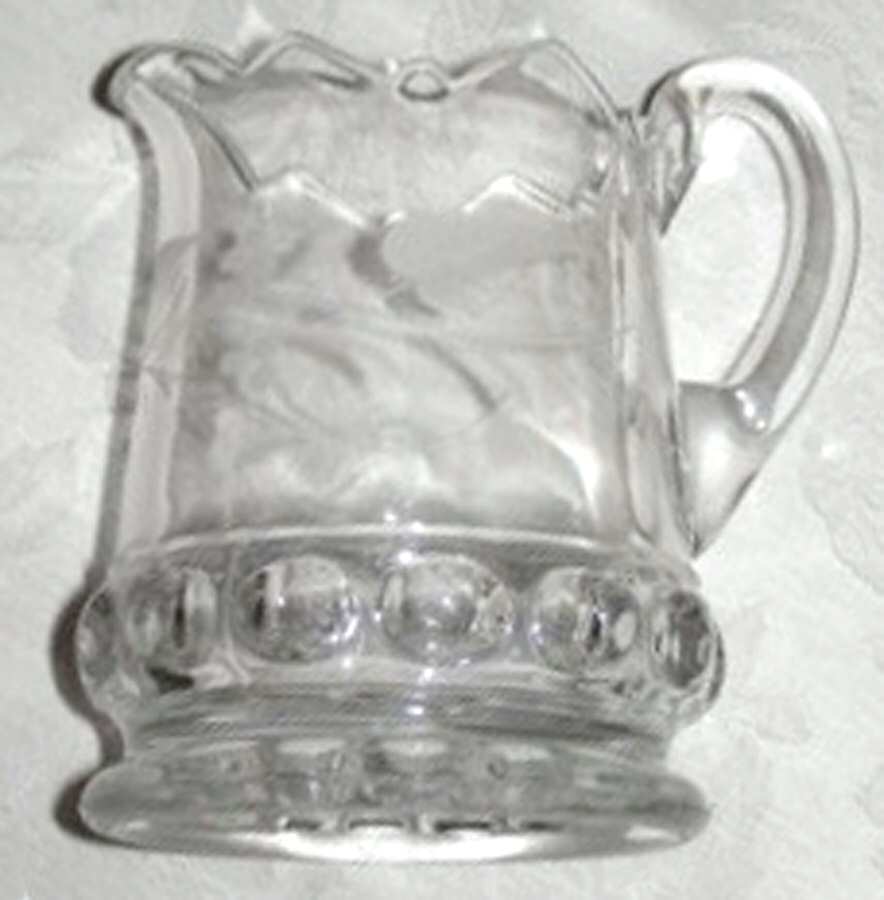 Dakota Cut Fern Berries Creamer by US Glass-1