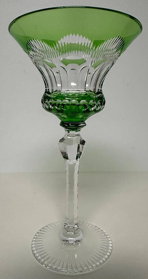 UNK1838 Green Water Goblet by Unknown Manufacturer-1
