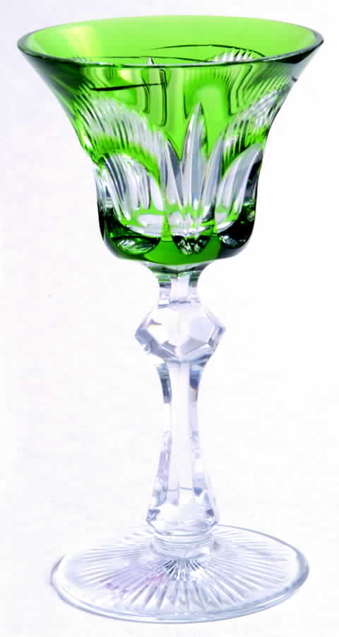 UNK1838 Green Cordial Glass by Unknown Manufacturer-1