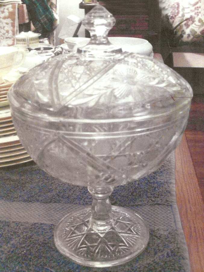 168 Compote & Lid by Indiana Glass-1