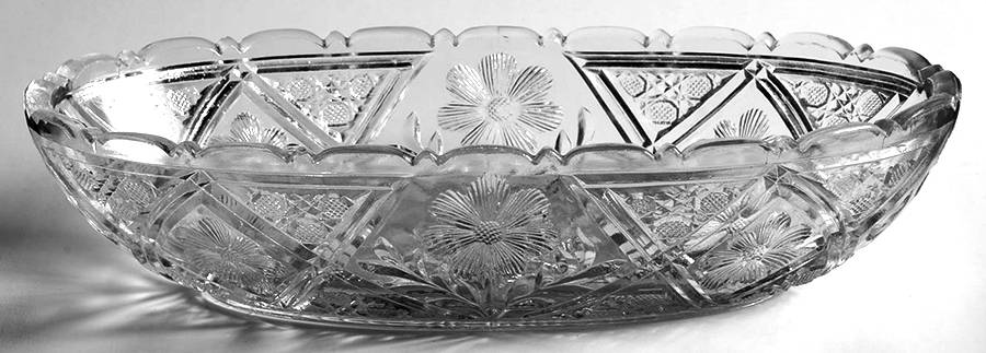 168 8" Oval Relish by Indiana Glass-1