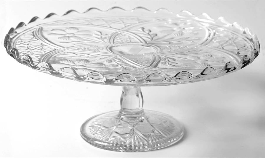 168 10" Diameter Pedestal Cake Stand by Indiana Glass-1