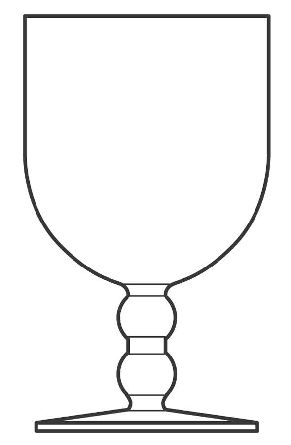 UNK2350 Water Goblet by Unknown Manufacturer-1