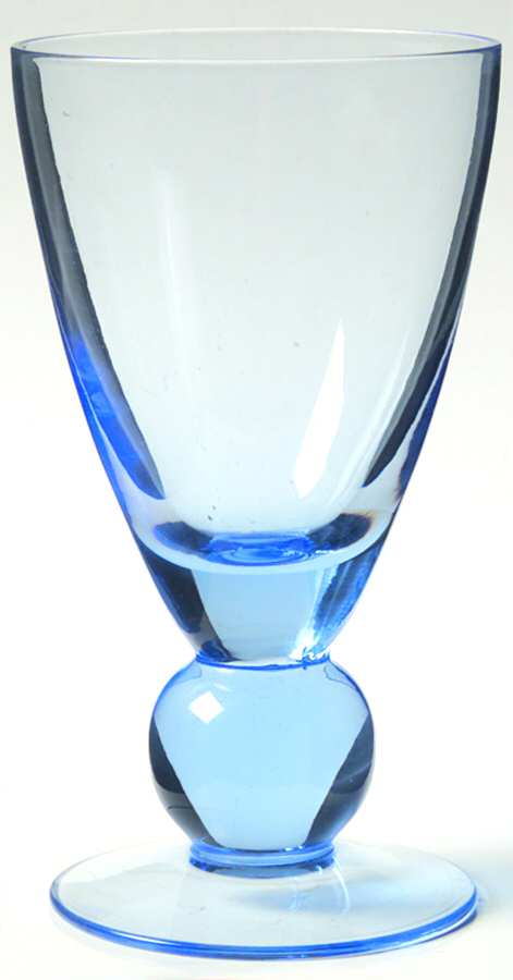 UNK2353 Blue Water Goblet by Unknown Manufacturer-1