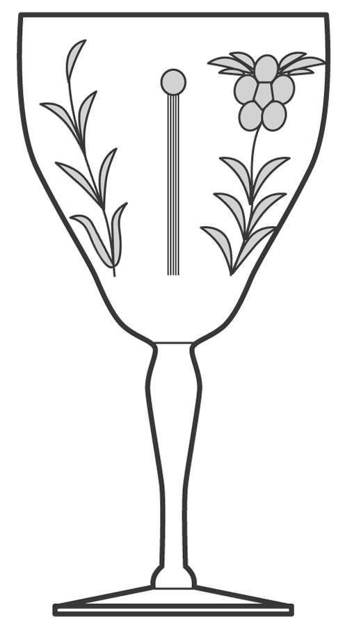 UNK2421 Water Goblet by Unknown Manufacturer-1