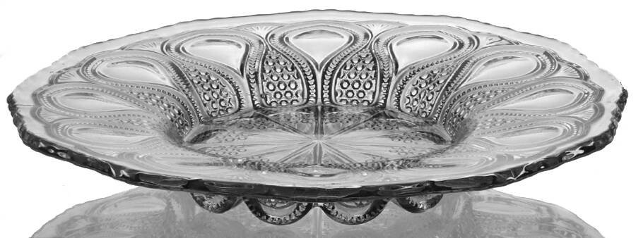 New Jersey Clear 10'' Footed Plate by US Glass-1