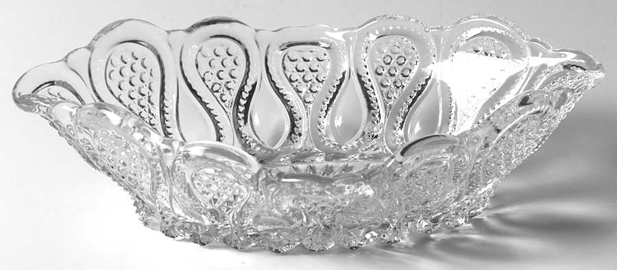 New Jersey Clear 7" Oval Bowl by US Glass-1