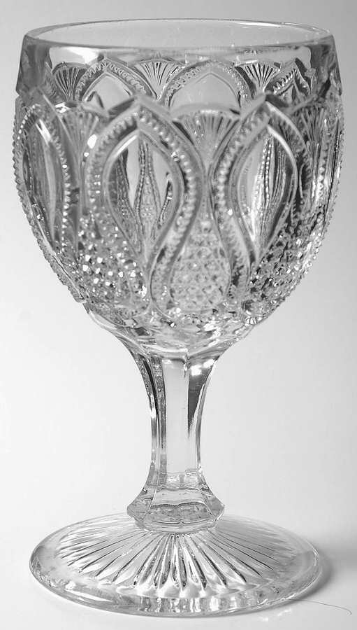 New Jersey Clear Water Goblet by US Glass-1