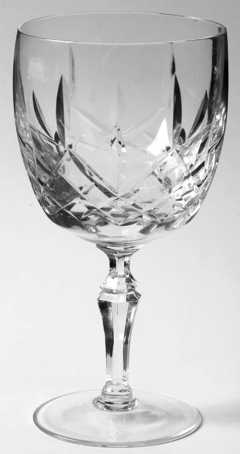 UNK2446 (Plain Foot) Water Goblet by Unknown Manufacturer-1